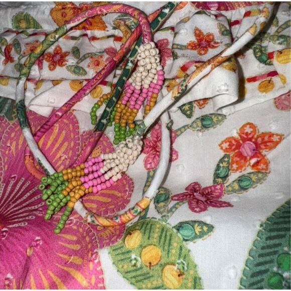 Farm Rio Off-White Macaw Bloom Midi Dress – NWT Size Medium – SOLD OUT ONLINE - Picture 14 of 16